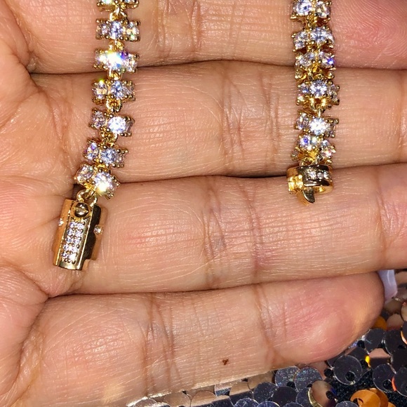 10k white gold vermeil Miami Cuban link chain for men, heavy chain, simulated CZ - Picture 5 of 11